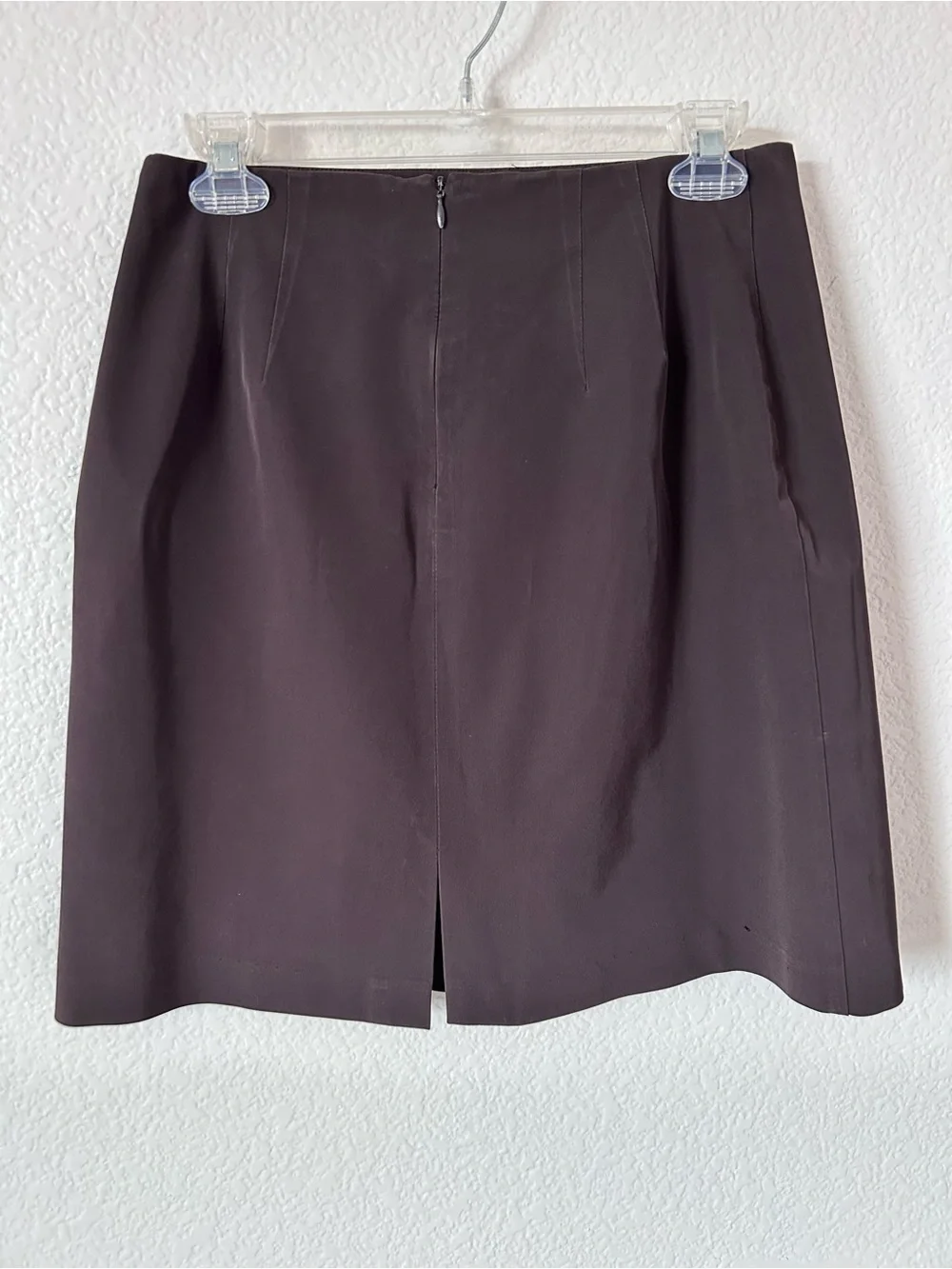 Jennie Maag Women's Large Chocolate Brown Straight A frame Bussines Casual Skirt